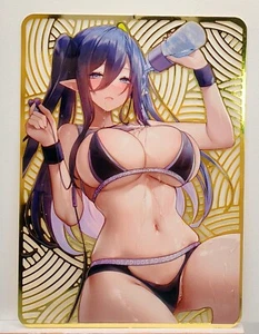 Elf Girl Vol.6 Goddess Story Anime Waifu Bishoujo Hollow Out Embossed Metal Card - Bild 1 von 3