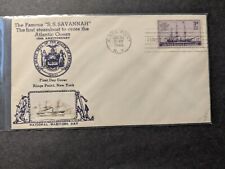Steamboat SS SAVANNAH Naval Cover 1944 CROSBY Photo WWII Cachet KINGS POINT, NY