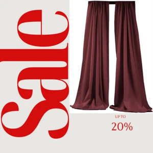 BACKDROPS - Polyester Poplin Backdrop Drape Curtain Panel with 4" Rod Pocket - Picture 1 of 2