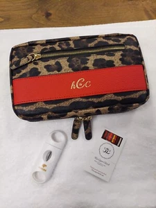 Her Custodia pochette per sigari, pelle rosso leopardata - Foto 1 di 13