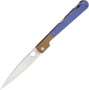 Daggerr Knives Corso Lockback 4.75" VG-10 Blue Micarta Folding Knife 2303MBLS - Picture 1 of 2
