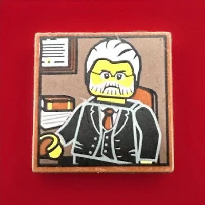 LEGO - Tiles - Decorated - 2x2 Portrait of Male Picture x 1 - 10255 31069 - Image 1 of 4