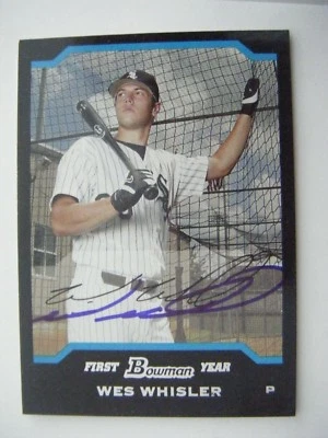 WES WHISLER signed RC WHITE SOX 2004 Bowman Draft baseball card AUTO UCLA #BDP92 - Image 1 of 2