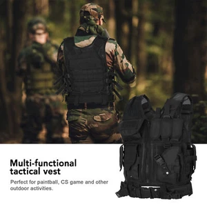 Multi-Functional Tactical Vest Hunting Vest Adjustable Military Sports Vest - Picture 1 of 12