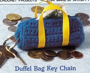 HANDY Duffel Bag Key Chain/Decor/Crochet Pattern INSTRUCTIONS ONLY - Picture 1 of 1