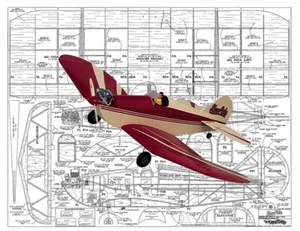 Model Airplane Plans (RC): SlowPoke 15 - 40" for .10-.26 Engine (or electric) - Picture 1 of 9