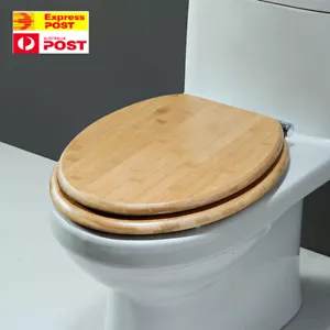 Timber Toilet Seat Solid Brewer Heritage Wood Bathroom High Quality Au Stock - Picture 1 of 8