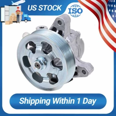 Power Steering Pump W/ Pulley Fits Acura RSX TSX Honda Accord CR-V Element 2.4L - Image 1 of 4