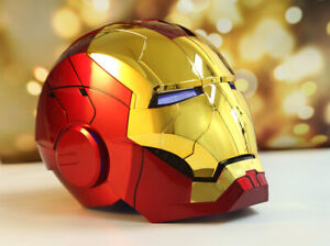 1:1 AutoKing Iron Man Helmet MK5 Wearable Mask Voice Control Cosplay Gold NEW! 