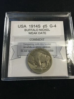 1914S  USA,  Buffalo Nickel ¢5  Filler - Image 1 of 4