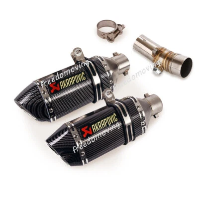 Tubo de escape de enlace medio deslizable para Kawasaki ER6N Ninja 650F 650R 2012-2016 Foto 1 de 4