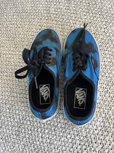 Vanz Kinder Turnschuhe Marmoriert Blau Und Schwarz - Größe 12,5 US - Bild 1 von 3