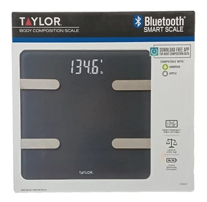 Taylor Body Composition Bluetooth Smart Scale - 400 Lb Capacity - Picture 1 of 5