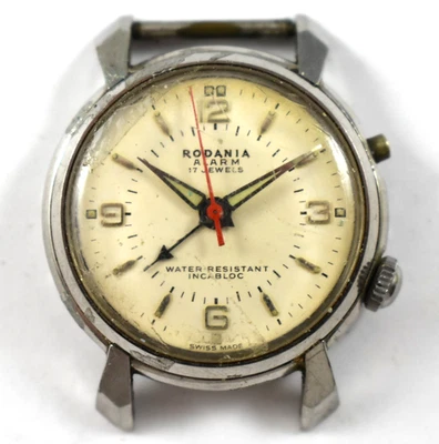 Vintage Swiss Made Rodania Wrist Alarm Manual Wind 17J Wrist Watch lot.v1 - Image 1 of 4