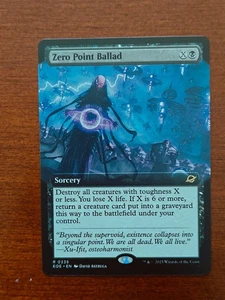 MTG EOE Zero Point Ballad #335 Extended Art senza pellicola - Foto 1 di 1