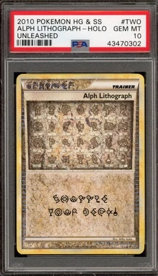 Pokemon Alph Lithograph Unleashed Rare #TWO PSA 10 Gem Mint - Image 1 of 2