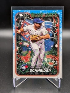 2024 Topps Holiday DAVIS SCHNEIDER #H132 Rookie RC Toronto Blue Jays - Picture 1 of 2