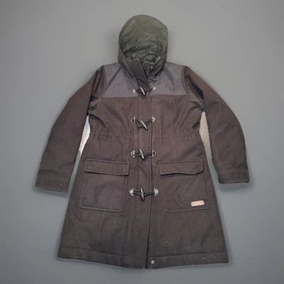 Merrell Select Dry Womens Insulated Pea Coat Winter Jacket Long Black W Large - Image 1 of 4