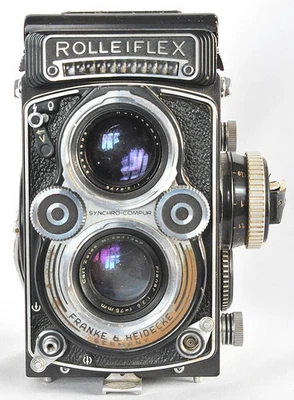 Câmera Rolleiflex 3.5F 3.5 F TLR com lente plana 3.5/75 para reparo/peças - Imagem 1 de 4