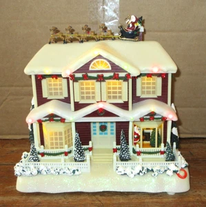 Vintage Story Telling House Twas the Night Before Christmas leuchtet GWC - Bild 1 von 12