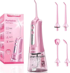 Water Dental Flosser Teeth Pick: Portable Cordless 4 Modes Flossers Pic 320ML... - Picture 1 of 12