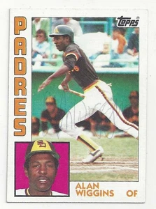 Alan Wiggins San Diego Padres 1984 Topps #693 Signed Card - Bild 1 von 2