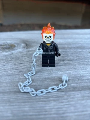 NEW  LEGO Ghost Rider Johnathon 'Johnny' Blaze Minifigure 76245 sh0861 Excellent - Image 1 of 4