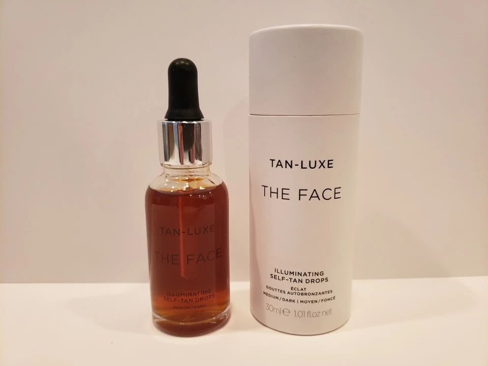 Tan Luxe - The Face 照明自鞘滴 - 中/暗 - 1.01 液量盎司 - 全新带盒 — 第 1/1 张图片