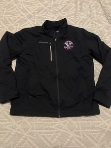 Bauer Hockey Fleece Lined Full Zip Track Jacket Adult Medium Black - Picture 1 of 4
