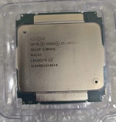 Lote de 2 procesadores de servidor CPU Intel Xeon E5-2698V3 16 núcleos 40M 2,30 GHz SR1XE Foto 1 de 2