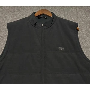 Travis mathew Cold heart 2.0 quilted puffer golf vest black mens performance L - Picture 1 of 9