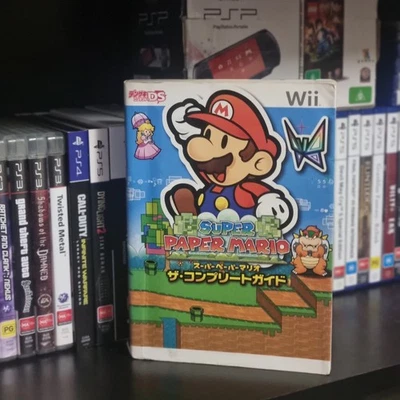Book -- SUPER PAPER MARIO The Complete Guide -- Wii. JAPAN Game Book - Image 1 of 3