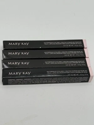 MARY KAY 4 WATERPROOF EYELINER Black Brown Steely & Blue NIB - Image 1 of 3