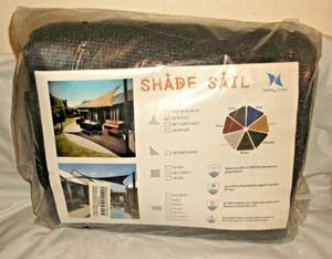 NIP Heng Feng Shade Sail Gray Triangle 12' X 12' X 12' Patio Garden Yard - Picture 1 of 3