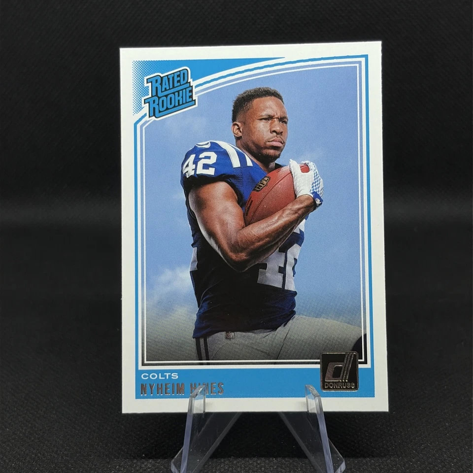 2018 Donruss Rated Rookie Nyheim Hines RC #327 Indianapolis Colts - Image 1 of 1