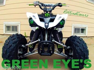  YAMAHA RAPTOR 660 NEW GREEN Eyes HEADLIGHT COVERS - Bild 1 von 11