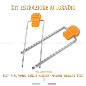 KIT EXTRACCION RADIO ESTEREO FIAT LANCIA ALFA PEUGEOT RENAULT CITROEN FORD - Imagen 1 de 3