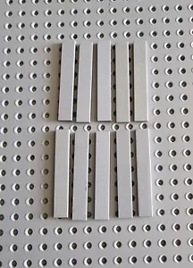 LEGO azulejo azulejo placa 1x6 liso 10 piezas nuevo gris claro azulejo ladrillo 6636 A038 - Imagen 1 de 1