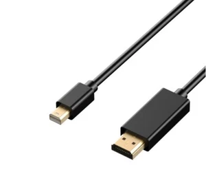 Cable Adaptador Mini DP Macho a HDMI Macho Negro - Imagen 1 de 1