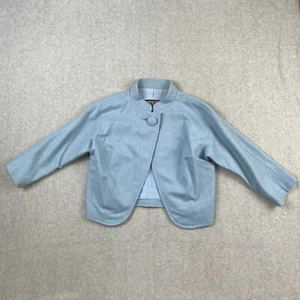 Vintage Sam's Japan Women's Cropped Blazer Blue Size Medium Wool - Picture 1 of 6