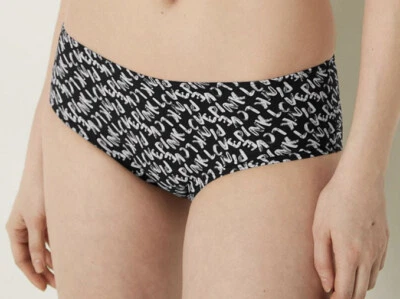 Victoria's Secret Pink PERIOD PANTY Hipster sealed black logo SMALL - Image 1 of 3