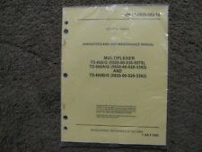 Military Book for Multiplexer TD-660/G, -12, New