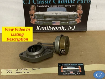 OEM 76 Cadillac Deville paso derecho colector de escape brida elevadora de calor Foto 1 de 4