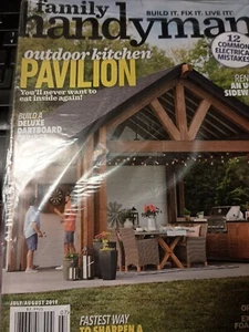 Family Handyman Magazine July August 2019 Outdoor Kitchen Pavilion DIY Home C4 - Picture 1 of 1