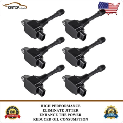 6 Ignition Coils Pack For 2011-2017 Nissan Quest 2009-2020 Nissan Murano - Image 1 of 4