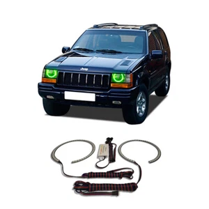 Kit de halo de faros ojo de ángel verde brillante para Jeep Grand Cherokee 93-98 - Imagen 1 de 2