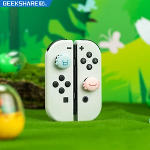 Empuñaduras de palo para pulgar GeekShare para Nintendo Switch/OLED/Lite Animal silicona 4 piezas - Imagen 1 de 8