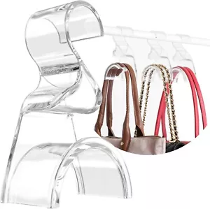 Acrylic Hanger/Organizer For Handbag/Purse 3 Pack Holds Up To 29kg/66lbs Wiosi - Picture 1 of 9