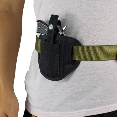 Ambidextrous Concealed Carry Gun Holster for Small Medium Handguns Belt Holster - Image 1 of 4