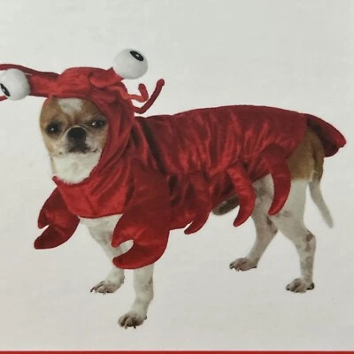 Dog Costume Outfit XS Lobster NEW! Puffy Velour Fabric. Free Shipping Foto 1 de 4